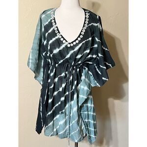 Venus Tie Dye Tunic Swimsuit Cover Up Dress One Size Fits Most